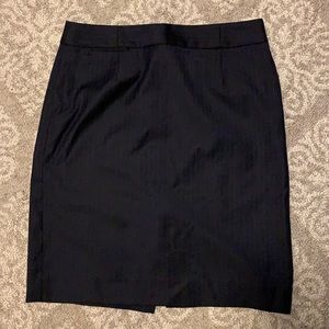 Navy J. Crew Pencil Skirt